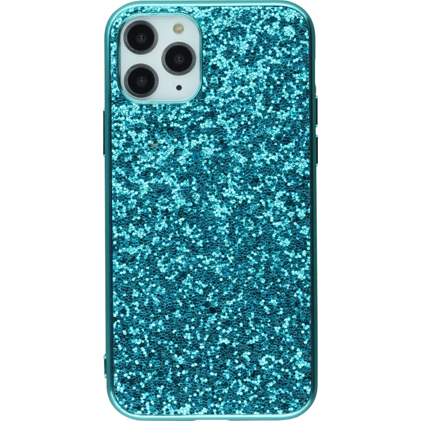 Coque iPhone 11 Pro Paillettes bleu