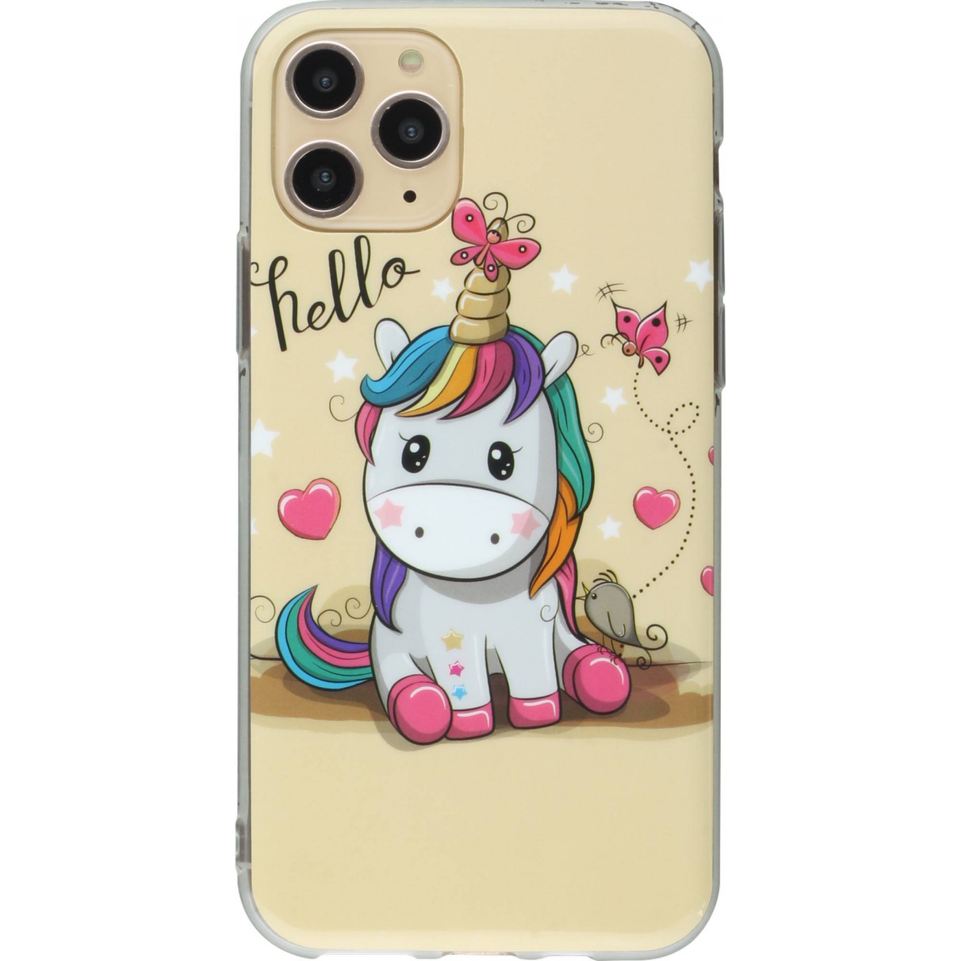 Coque Iphone 11 Tpu Hello Licorne