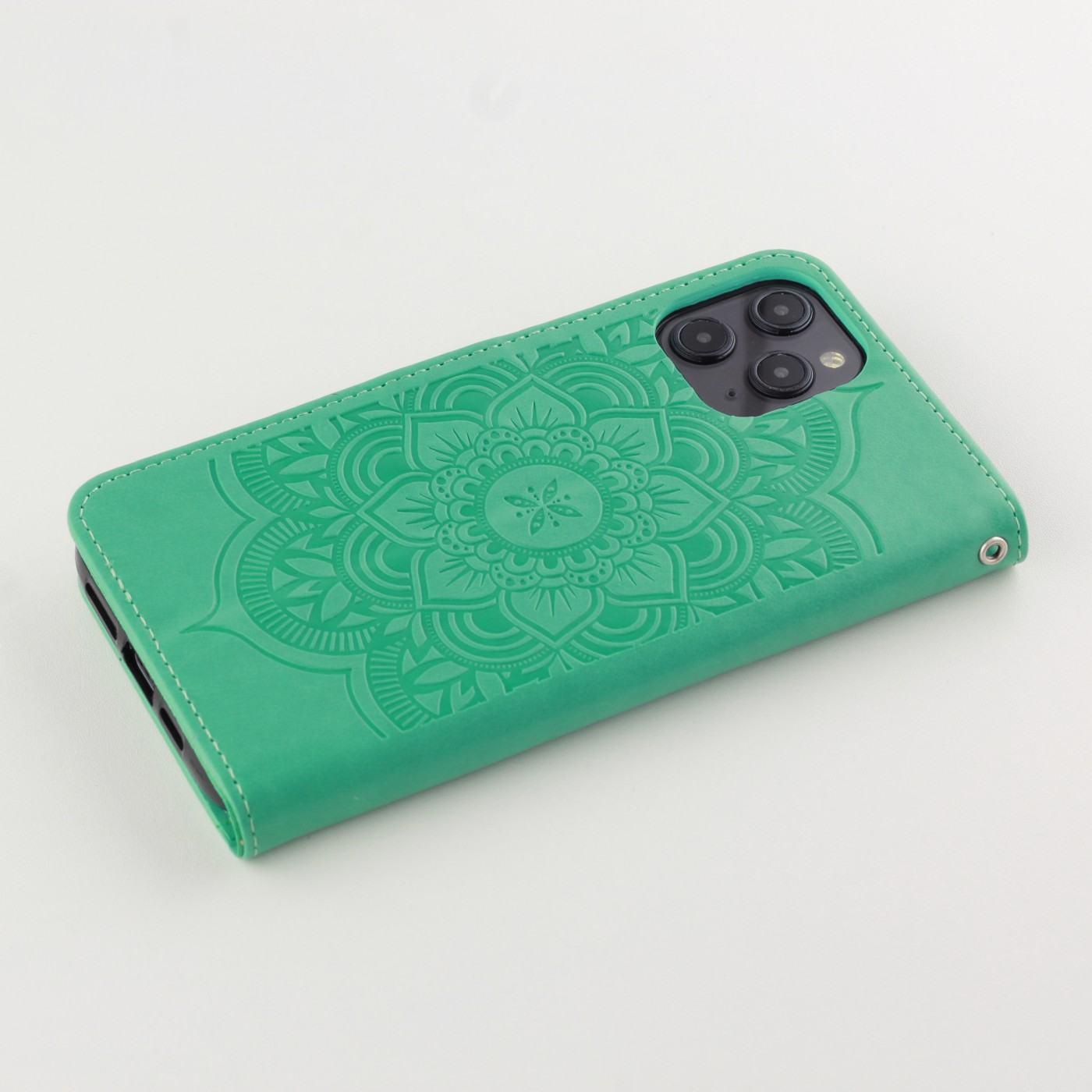 Coque iPhone 12 Pro Max - Flip Dreamcatcher vert menthe