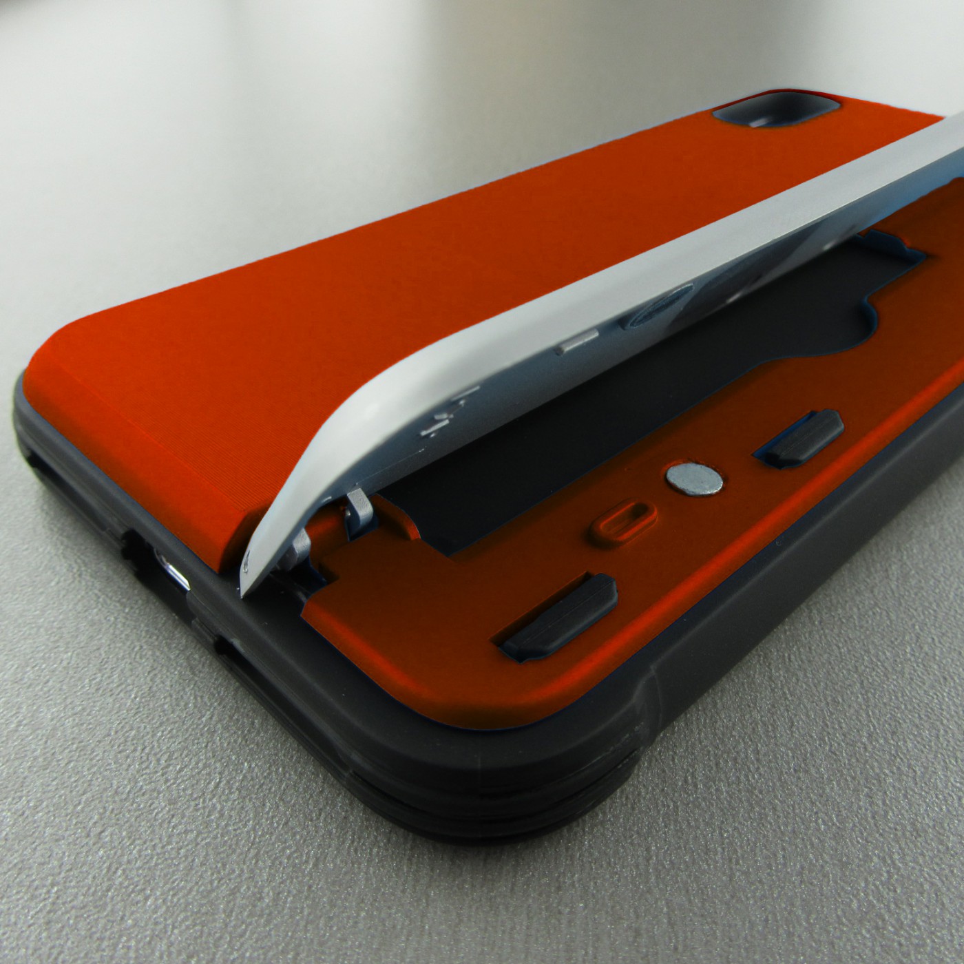 Coque iPhone XR - Secret card argent rouge