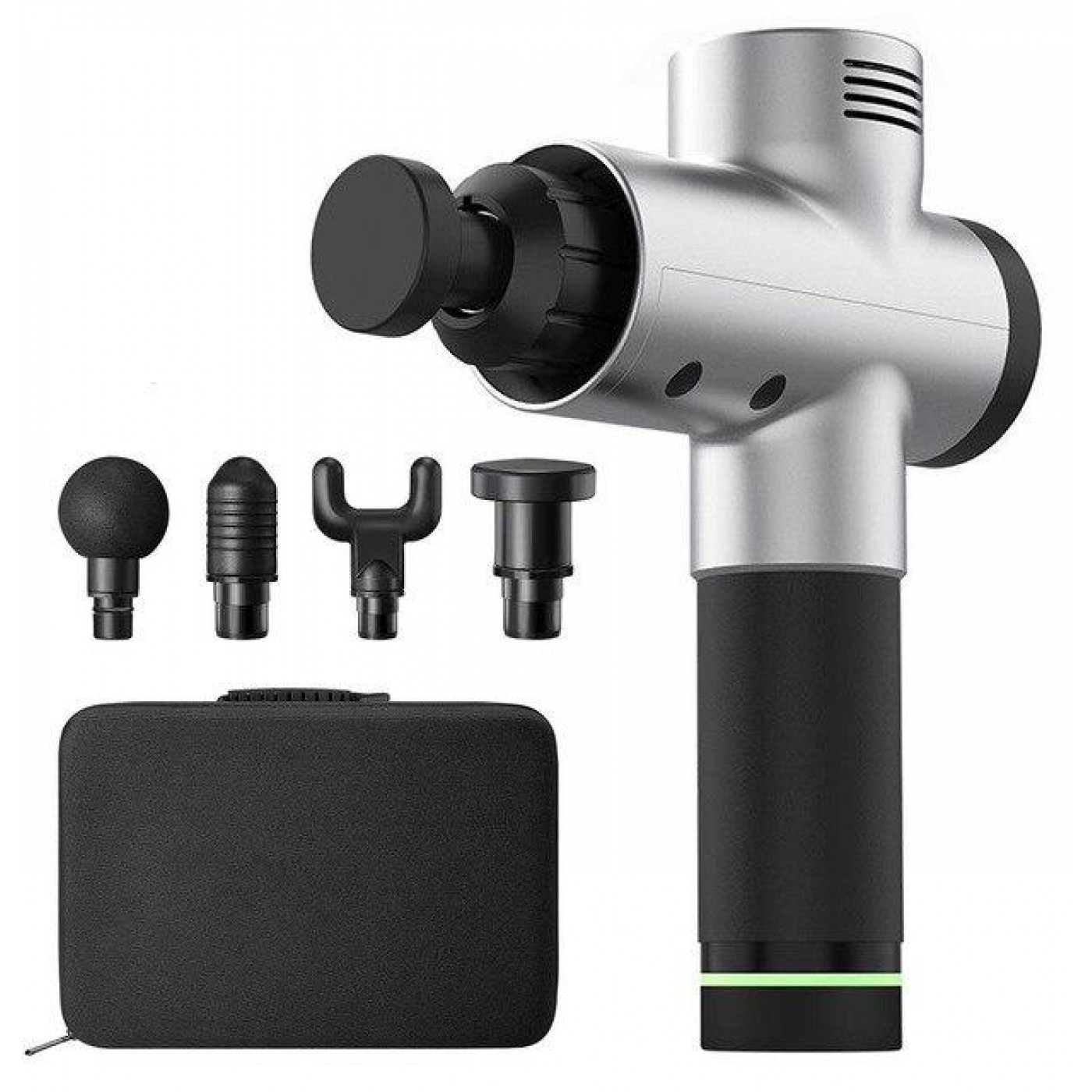 Pistolet De Massage Massage Gun Argent
