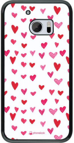 Coque HTC 10 - Valentine 2022 Many pink hearts