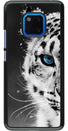 Coque Huawei Mate 20 Pro - White tiger blue eye