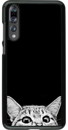 Coque Huawei P20 Pro - Cat Looking Up Black