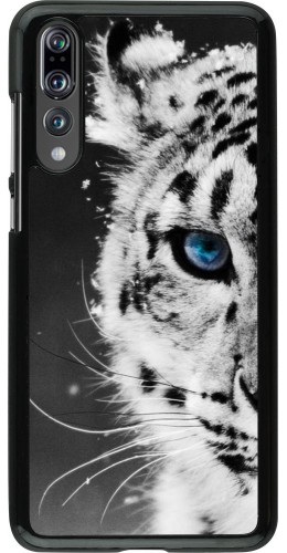 Coque Huawei P20 Pro - White tiger blue eye