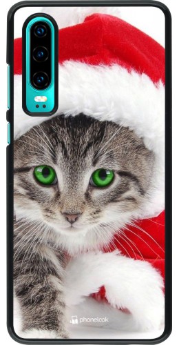 Coque Huawei P30 - Christmas 21 Real Cat
