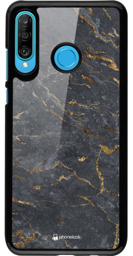 Coque Huawei P30 Lite - Grey Gold Marble