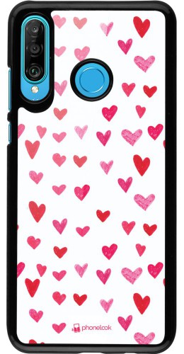 Coque Huawei P30 Lite - Valentine 2022 Many pink hearts