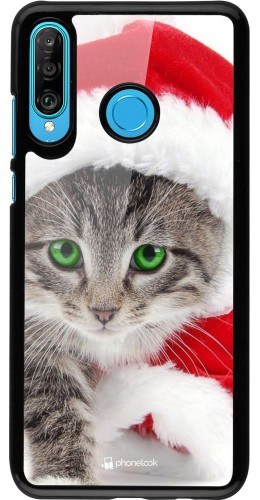 Coque Huawei P30 Lite - Christmas 21 Real Cat