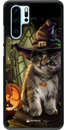 Coque Huawei P30 Pro - Halloween 21 Witch cat