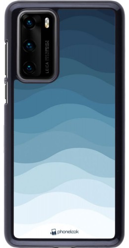 Coque Huawei P40 - Flat Blue Waves