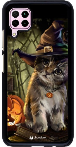 Coque Huawei P40 Lite - Halloween 21 Witch cat