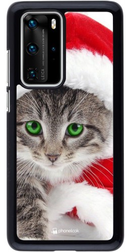 Coque Huawei P40 Pro - Christmas 21 Real Cat