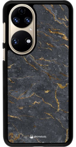 Coque Huawei P50 - Grey Gold Marble