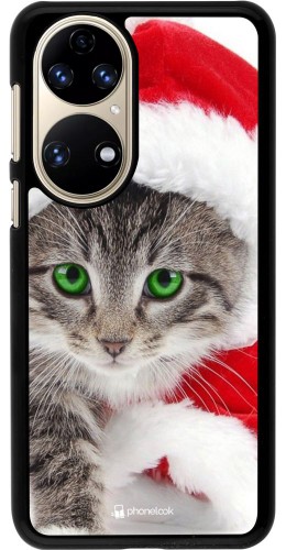 Coque Huawei P50 - Christmas 21 Real Cat