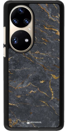 Coque Huawei P50 Pro - Grey Gold Marble