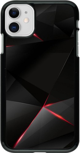 Coque iPhone 11 - Black Red Lines