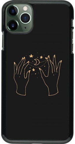Coque iPhone 11 Pro Max - Grey magic hands