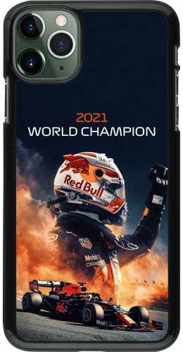 Coque iPhone 11 Pro Max - Max Verstappen 2021 World Champion