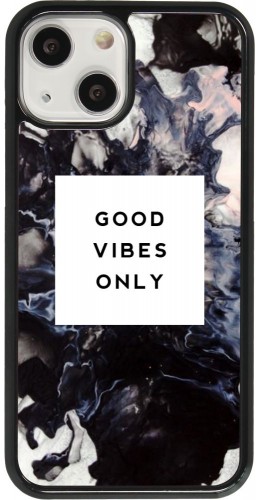 Coque iPhone 13 mini - Marble Good Vibes Only