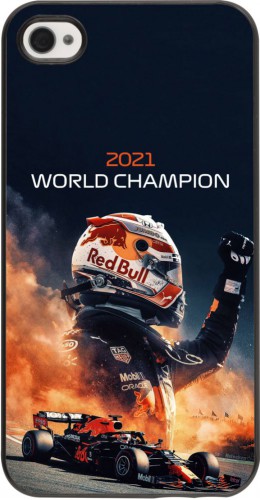 Coque iPhone 4/4s - Max Verstappen 2021 World Champion
