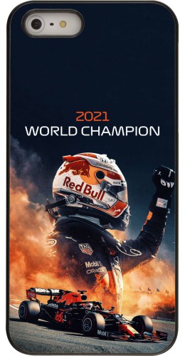Coque iPhone 5/5s / SE (2016) - Max Verstappen 2021 World Champion