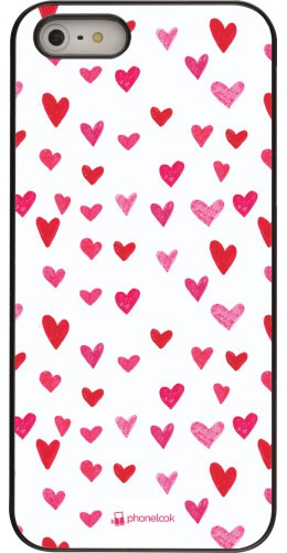 Coque iPhone 5/5s / SE (2016) - Valentine 2022 Many pink hearts