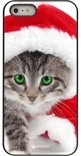 Coque iPhone 5/5s / SE (2016) - Christmas 21 Real Cat