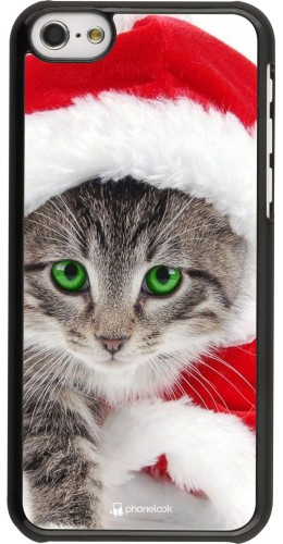 Coque iPhone 5c - Christmas 21 Real Cat