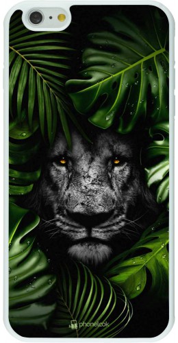 Coque iPhone 6 Plus / 6s Plus - Silicone rigide blanc Forest Lion