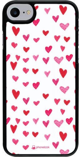 Coque iPhone 7 / 8 / SE (2020) - Valentine 2022 Many pink hearts