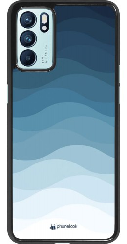 Coque Oppo Reno6 5G - Flat Blue Waves