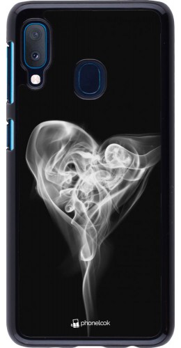 Coque Samsung Galaxy A20e - Valentine 2022 Black Smoke