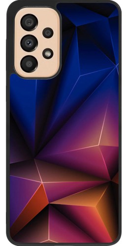 Coque Samsung Galaxy A33 5G - Silicone rigide noir Abstract Triangles 