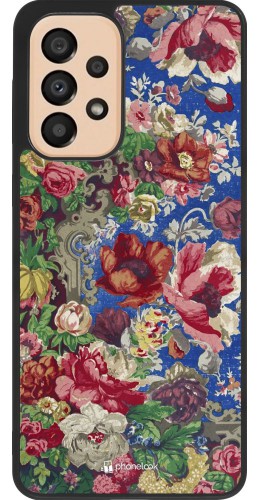 Coque Samsung Galaxy A33 5G - Silicone rigide noir Vintage Art Flowers
