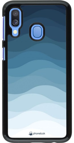 Coque Samsung Galaxy A40 - Flat Blue Waves
