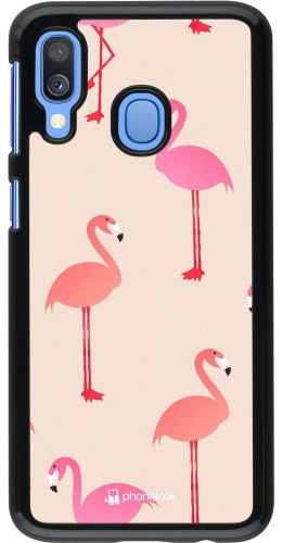 Coque Samsung Galaxy A40 - Pink Flamingos Pattern