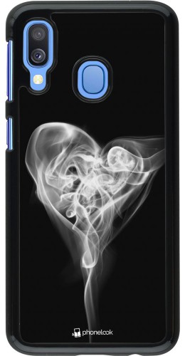 Coque Samsung Galaxy A40 - Valentine 2022 Black Smoke