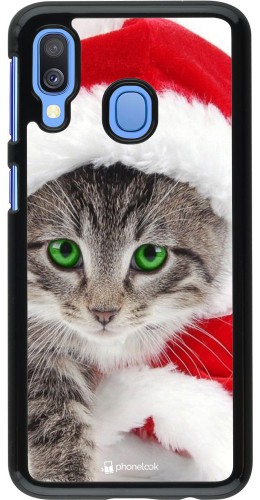 Coque Samsung Galaxy A40 - Christmas 21 Real Cat
