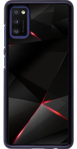 Coque Samsung Galaxy A41 - Black Red Lines