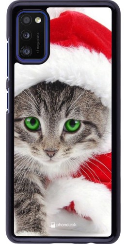 Coque Samsung Galaxy A41 - Christmas 21 Real Cat