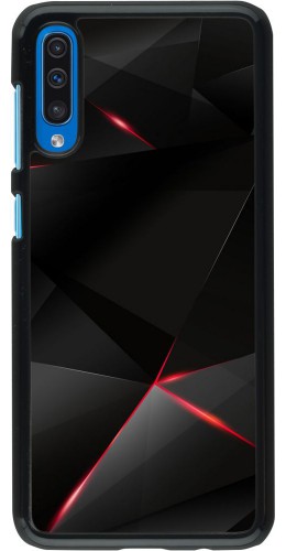Coque Samsung Galaxy A50 - Black Red Lines
