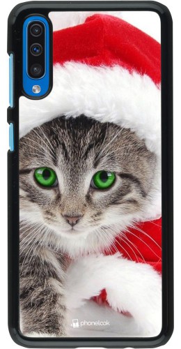 Coque Samsung Galaxy A50 - Christmas 21 Real Cat