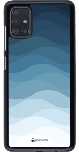 Coque Samsung Galaxy A51 - Flat Blue Waves