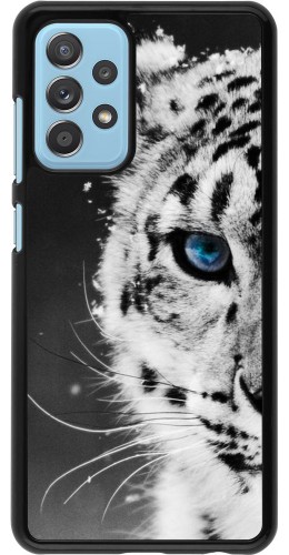 Coque Samsung Galaxy A52 - White tiger blue eye