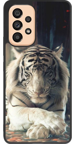 Coque Samsung Galaxy A53 5G - Silicone rigide noir Zen Tiger