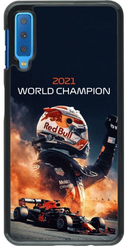 Coque Samsung Galaxy A7 - Max Verstappen 2021 World Champion