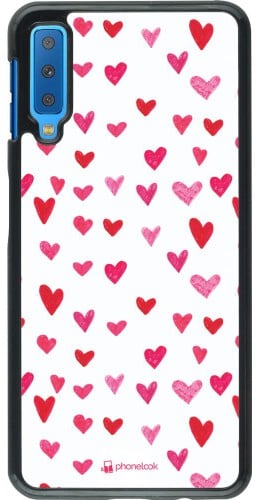Coque Samsung Galaxy A7 - Valentine 2022 Many pink hearts
