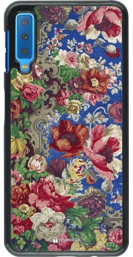 Coque Samsung Galaxy A7 - Vintage Art Flowers