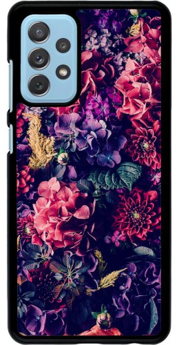 Coque Samsung Galaxy A72 - Flowers Dark